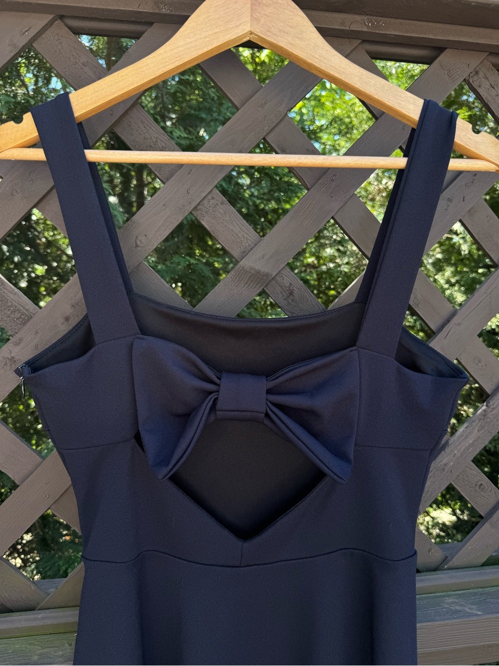 miami Black Mini Dress with Bow Detail